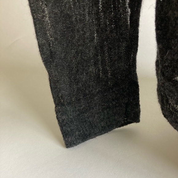 New Armani Exchange Black Grey Wool Nylon Acrylic V-Neck Pullover size XL. - Picture 4 of 16